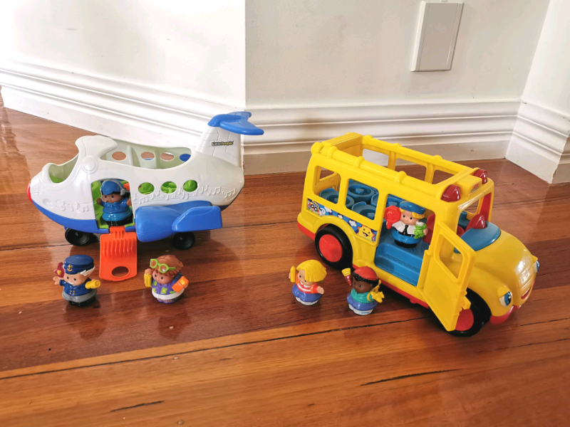 fisher price airplane and bus